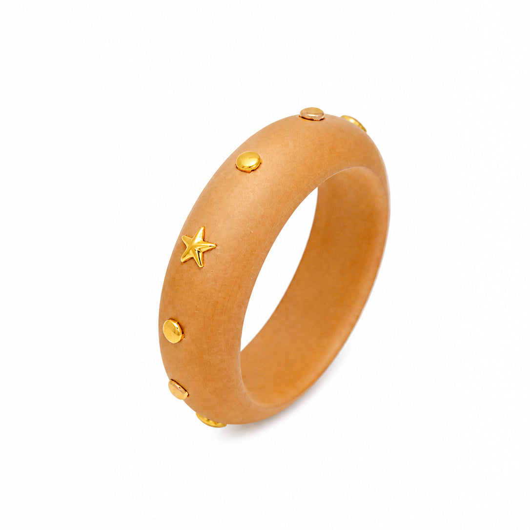 Ocean Star Wooden Bangle