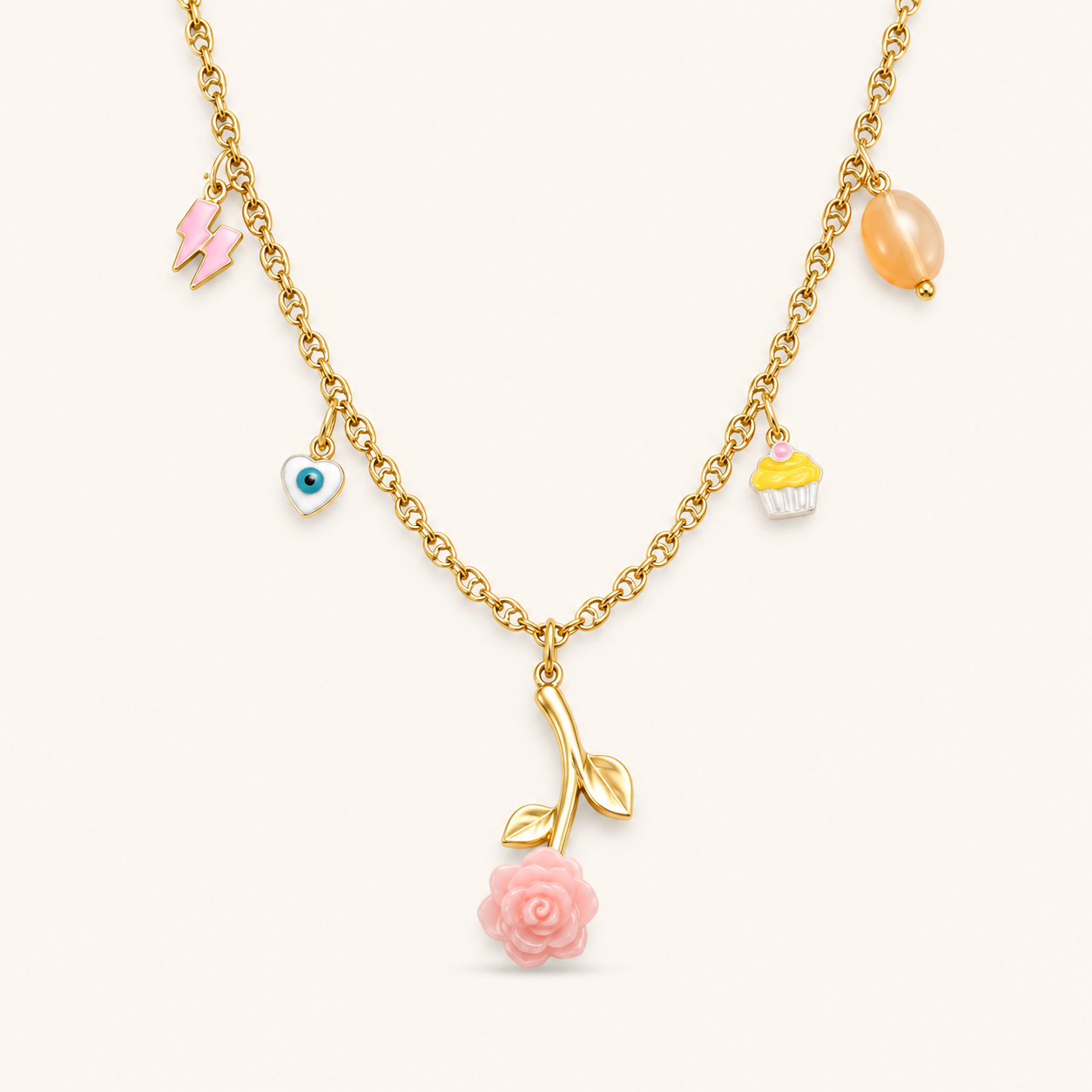 Sweet Blossom Charm Necklace