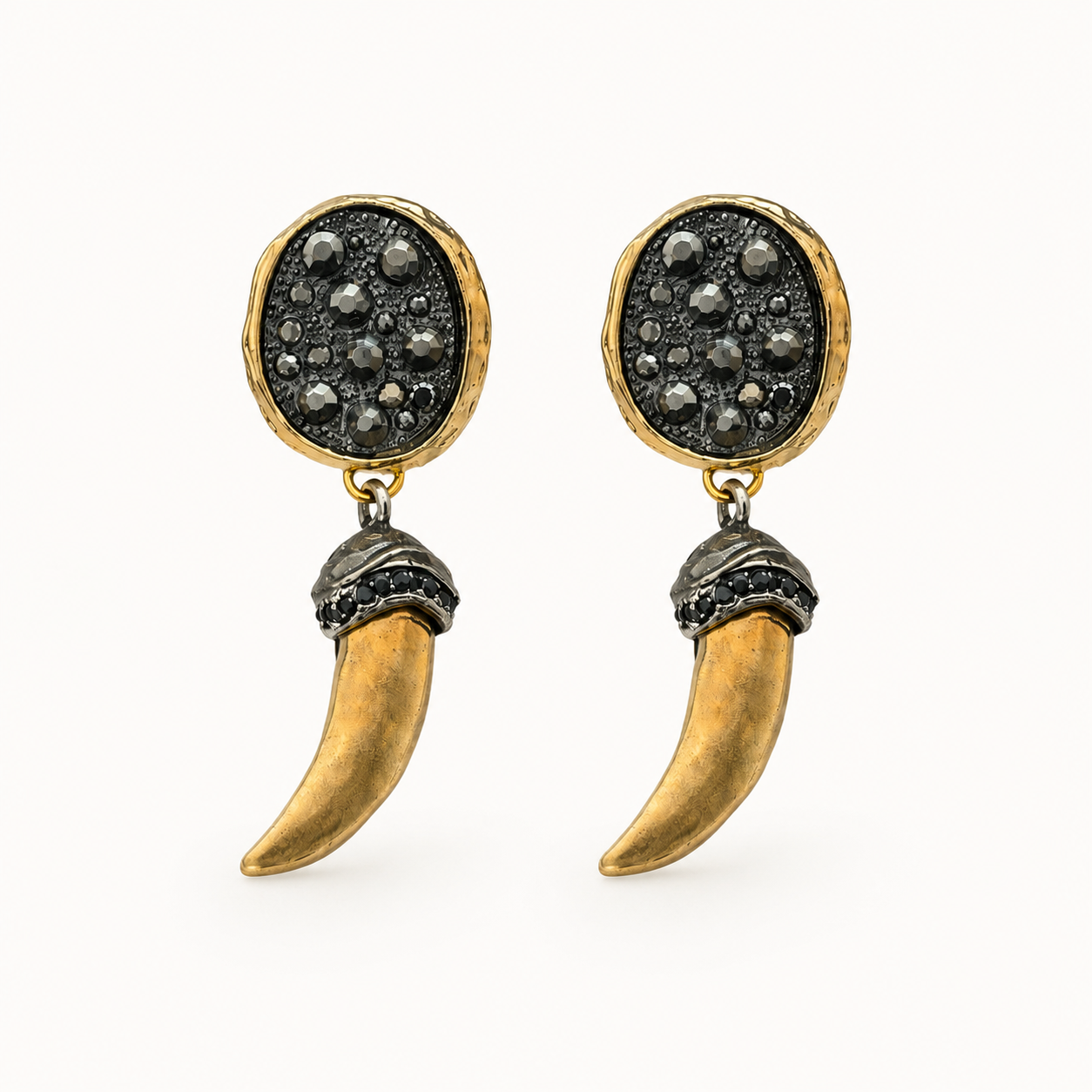 Midnight Fang Statement Earrings