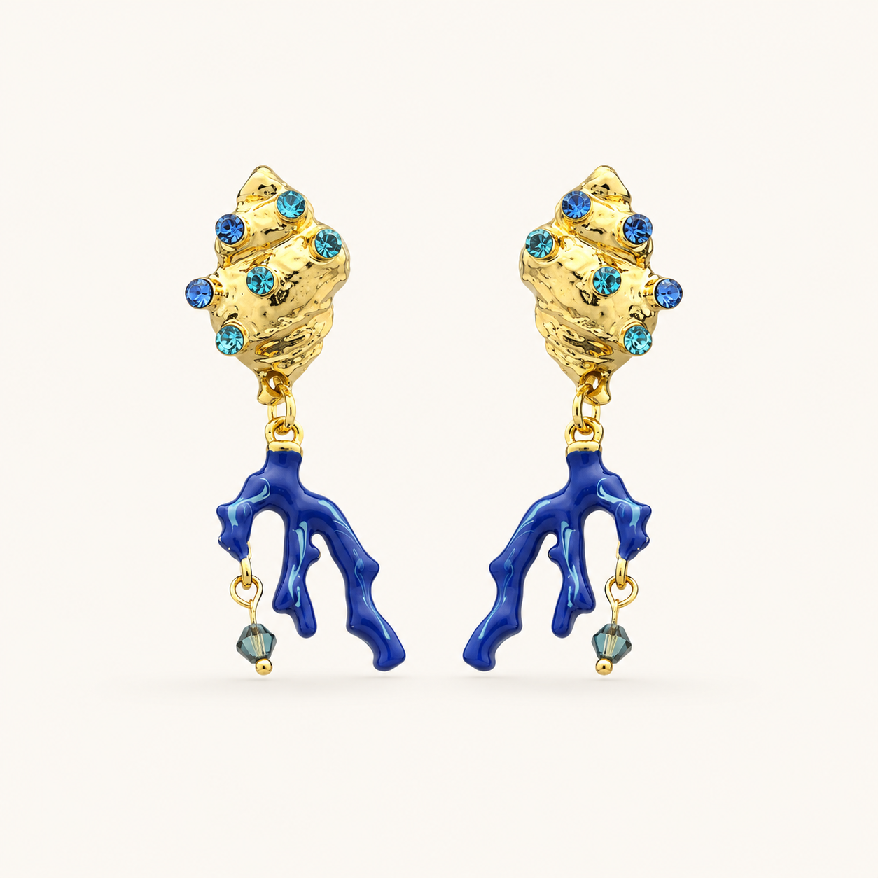 Ocean Coral Drop Earrings
