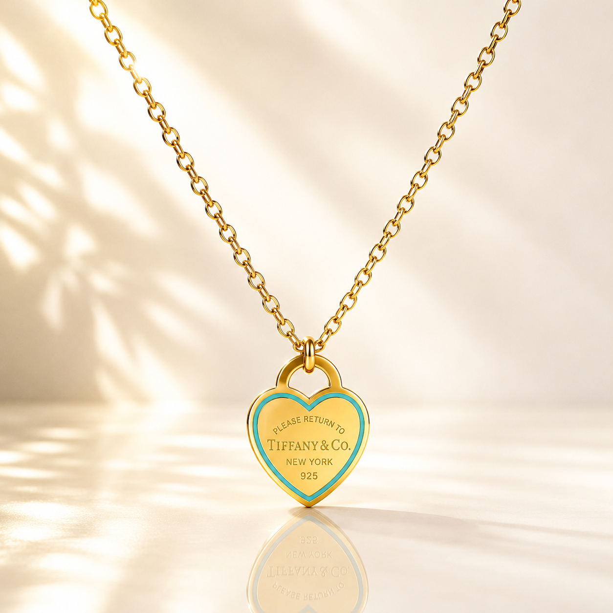 Heart Tag Pendant Necklace