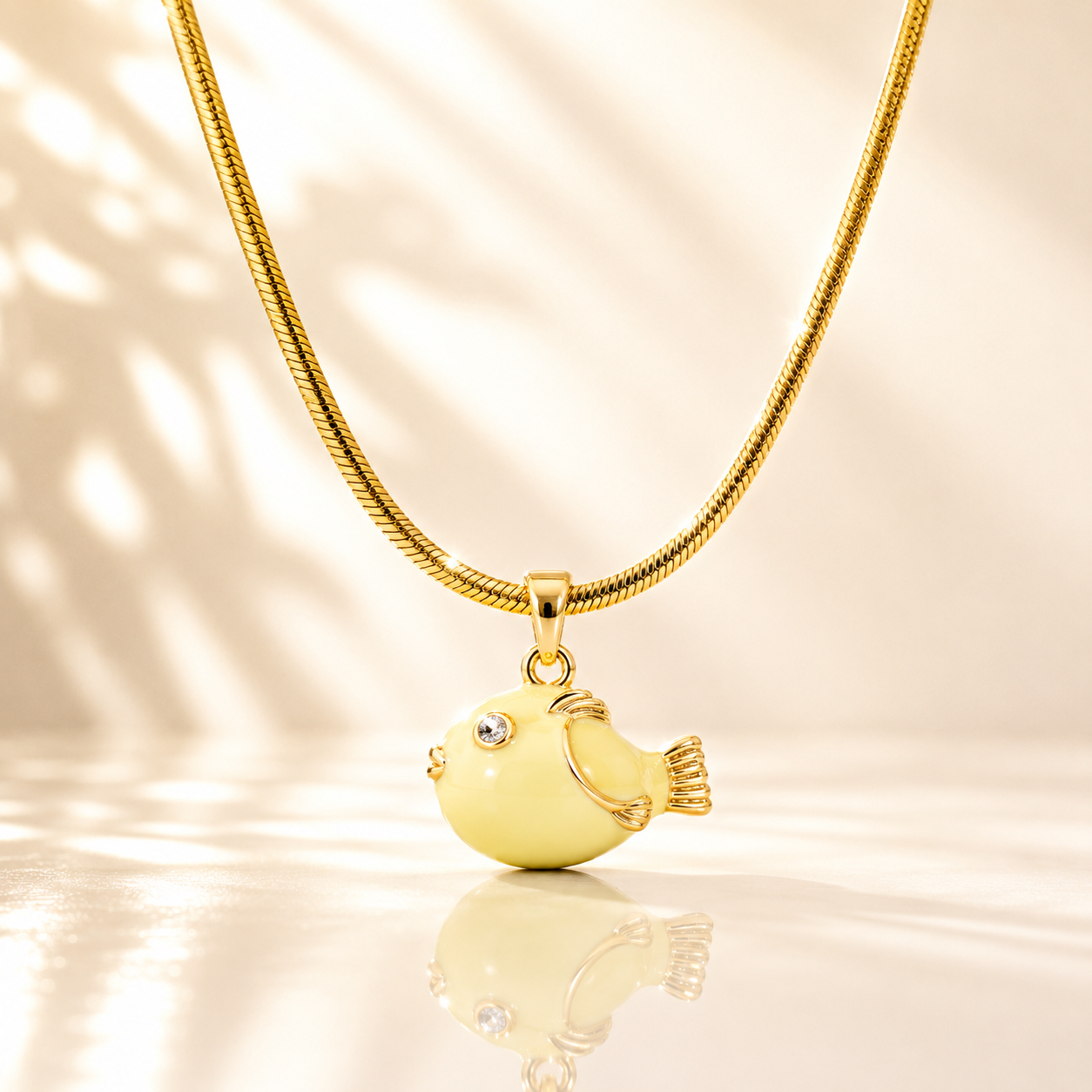 Cute Fish Charm Necklace