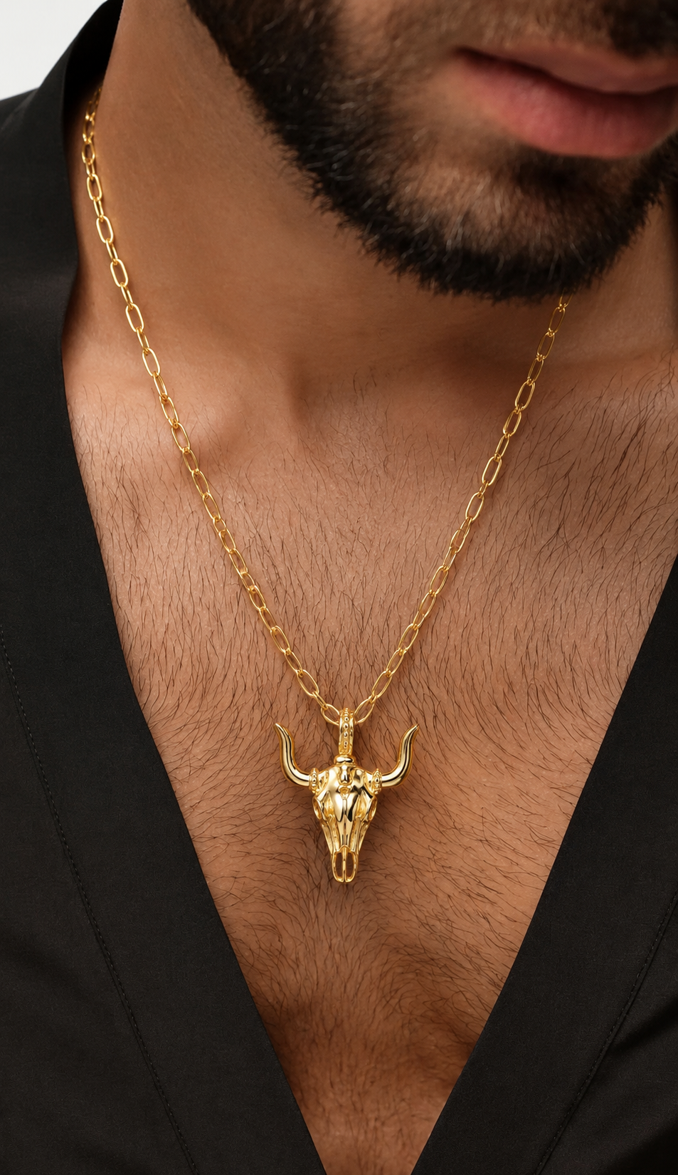 Western Bull Skull Pendant