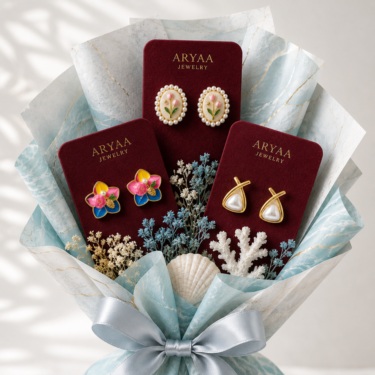 Ocean Breeze Earrings Combo Bouquet Set