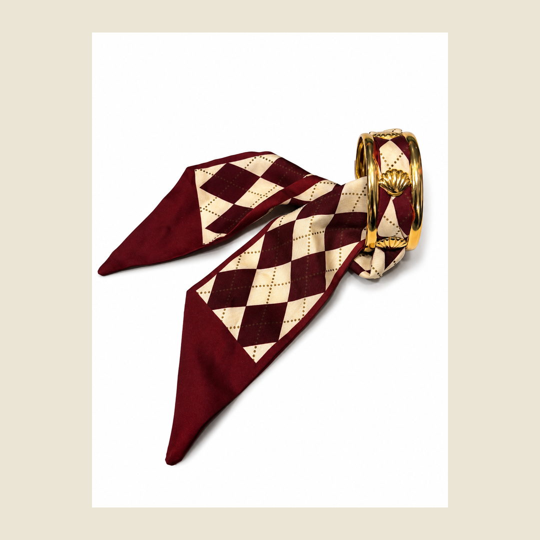 Silk Fabric Bracelet – Royal Argyle Edition
