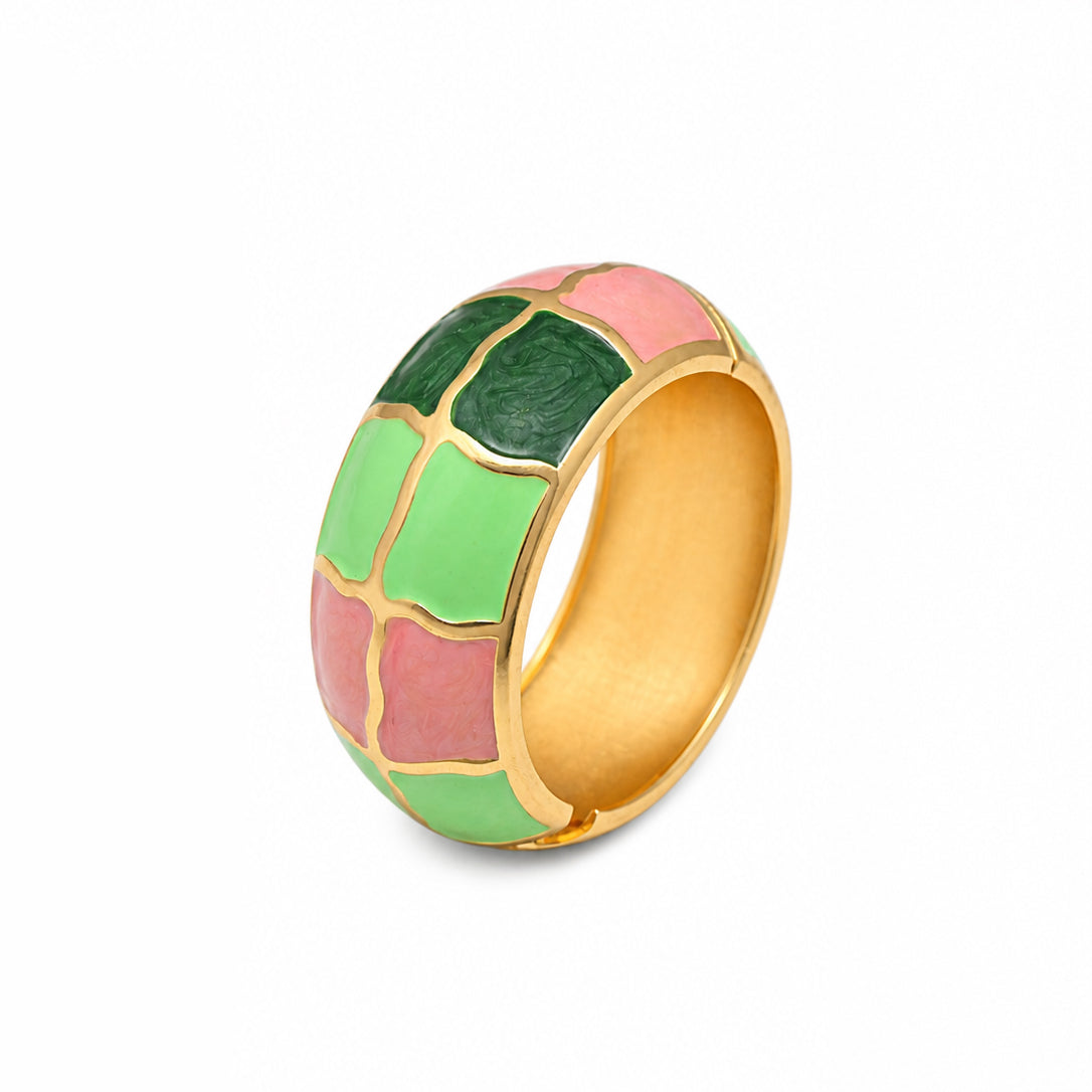 Pastel Mosaic Enamel Bracelet