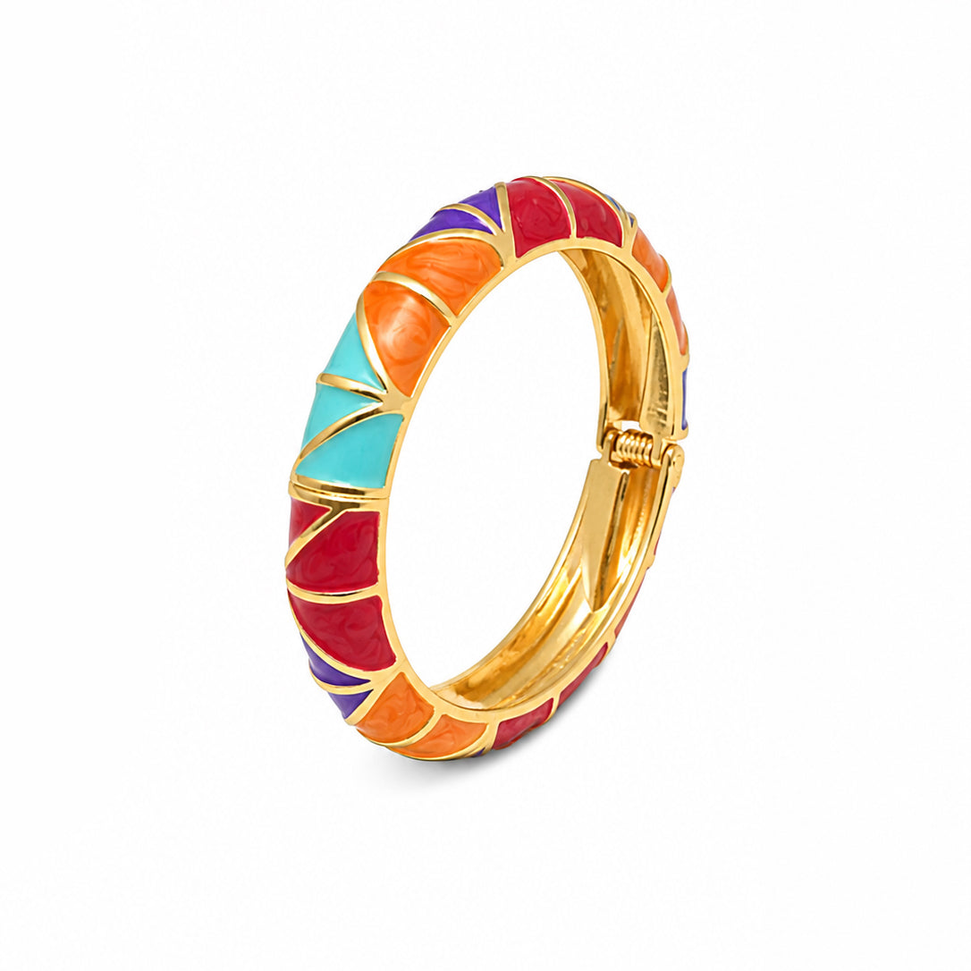 Rainbow Luxe Enamel Bracelet