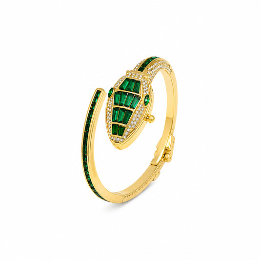 Emerald Luxe Serpent Bracelet
