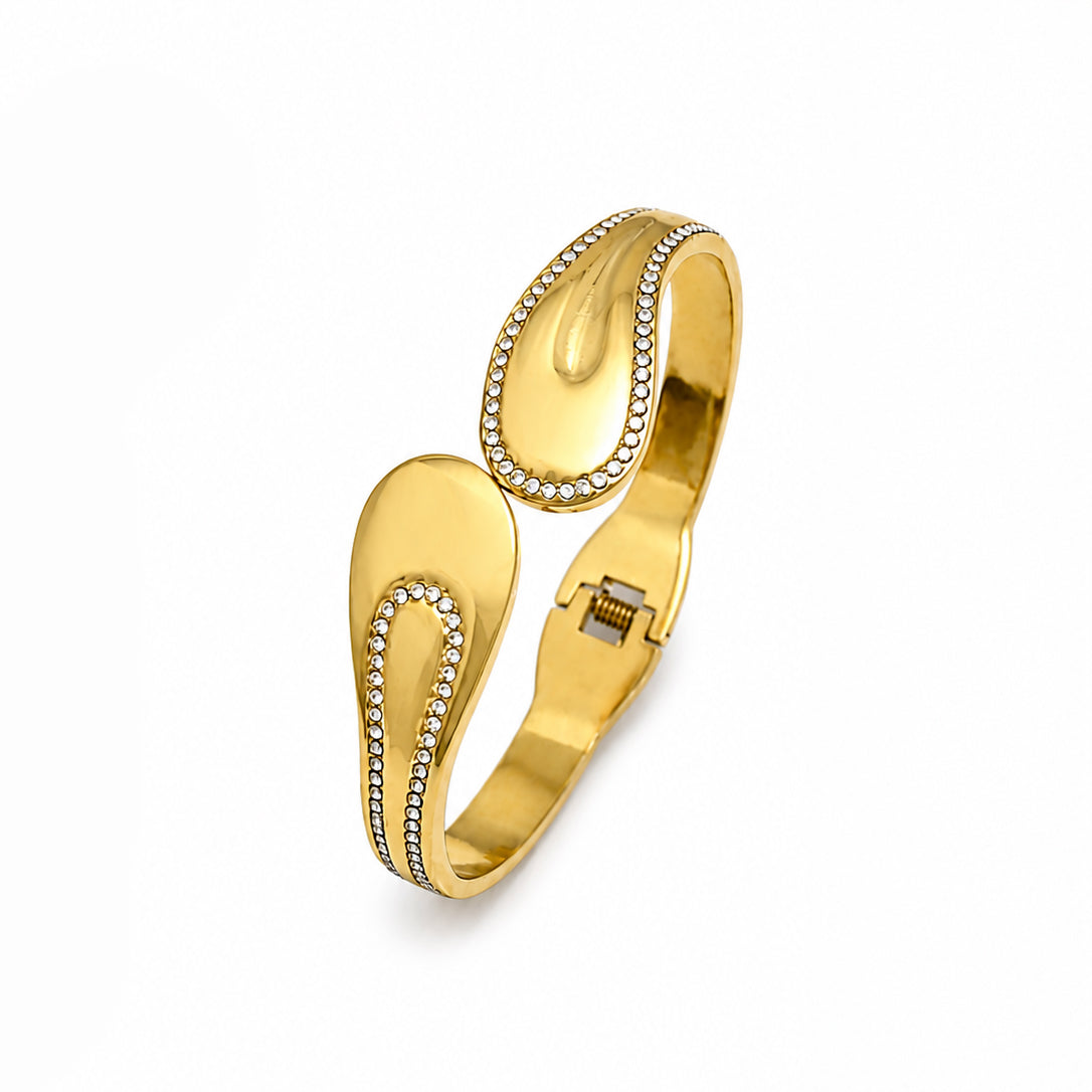 Luxury Crystal Gold Cuff Bracelet