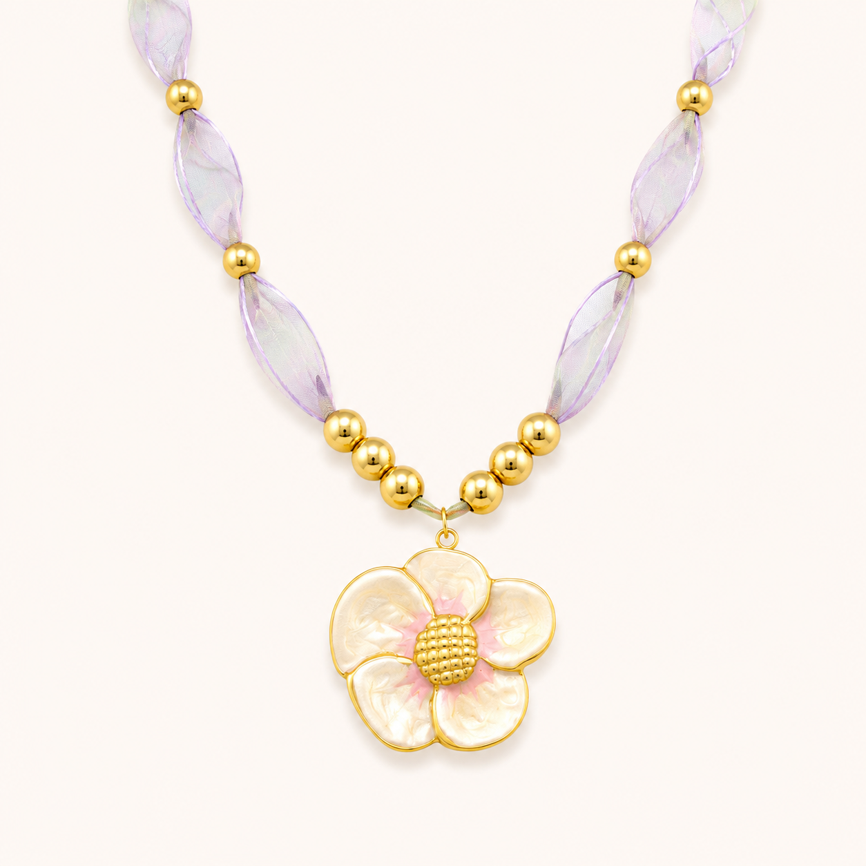 Pastel Bloom Floral Necklace