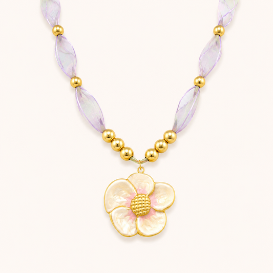 Pastel Bloom Floral Necklace