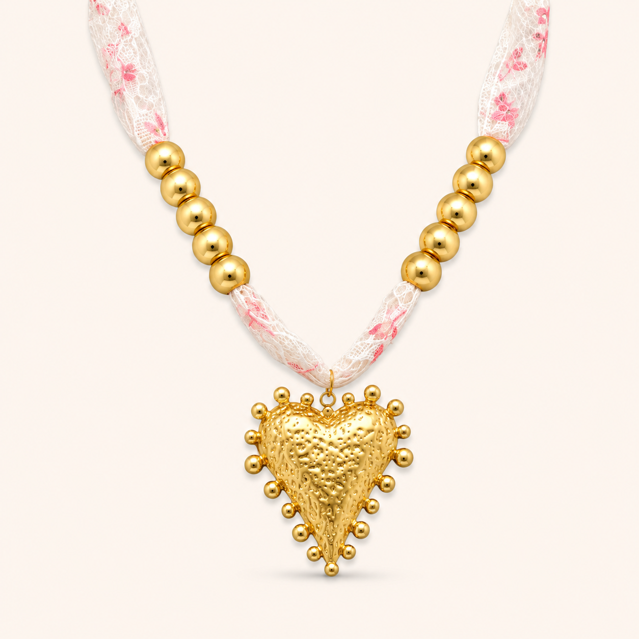 Romantic Lace Heart Necklace
