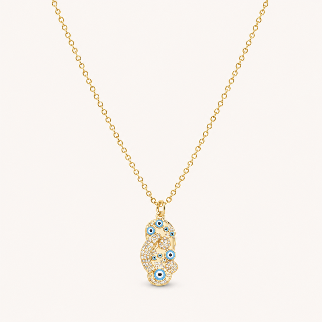 Evil Eye Paisley Pendant
