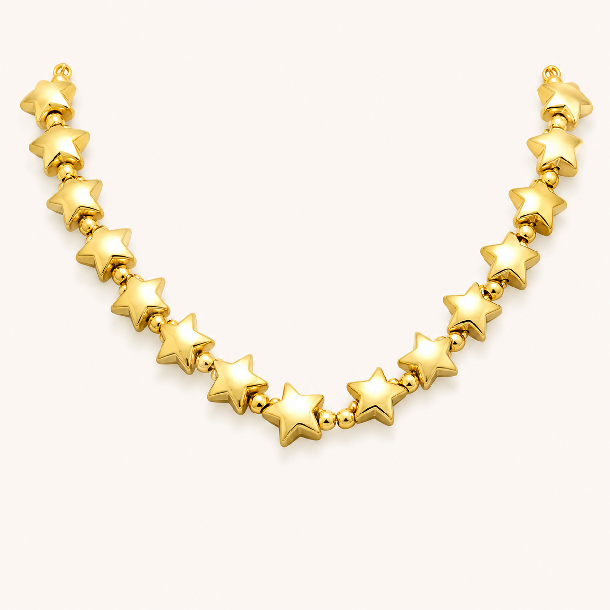 Golden Star Charm Necklace