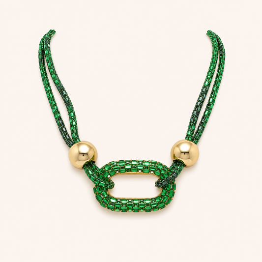 Emerald Link Necklace