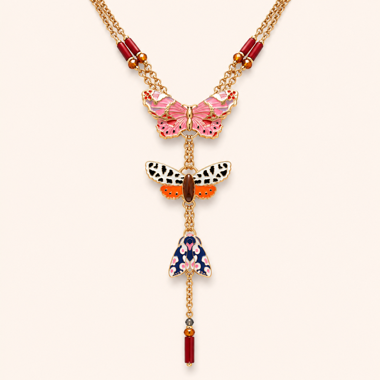 Enchanted Butterfly Layered Necklace