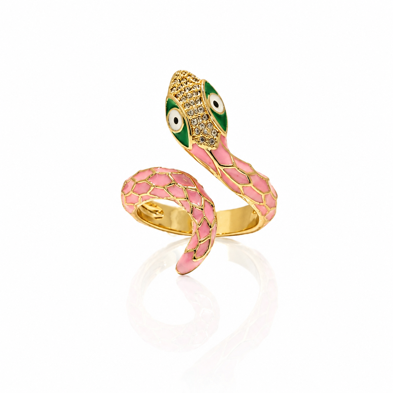 Serpentine Snake Finger Ring