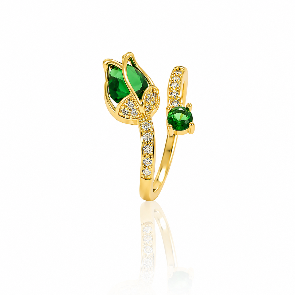 Blossom Spark Adjustable Finger Ring