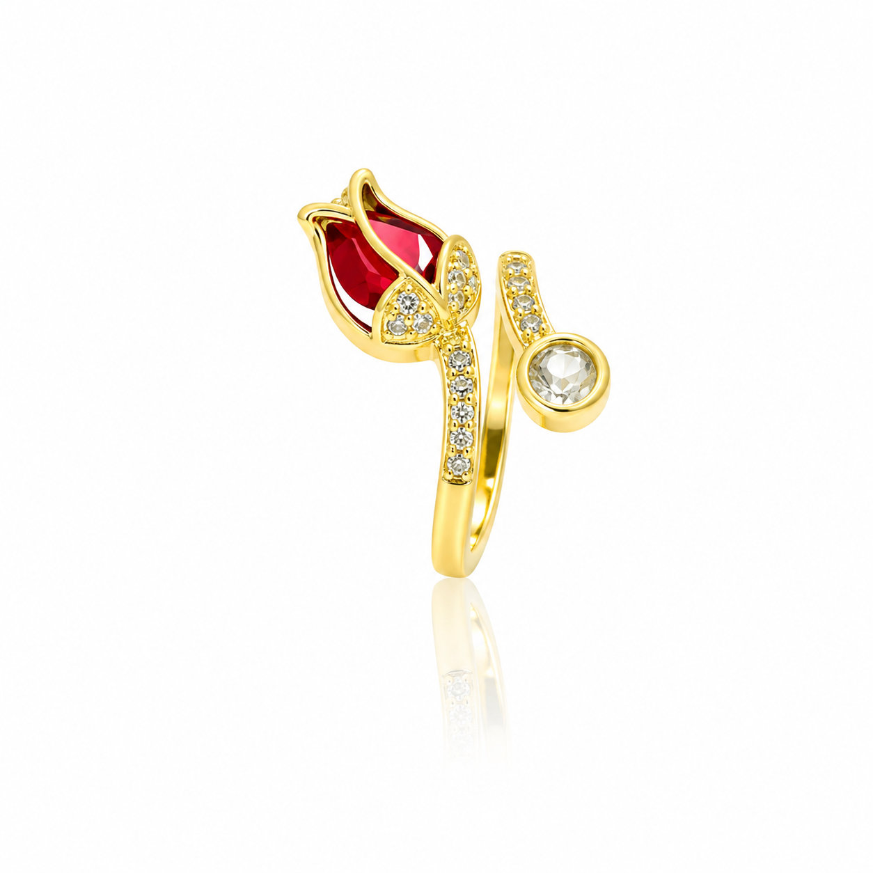 Blossom Spark Adjustable Finger Ring