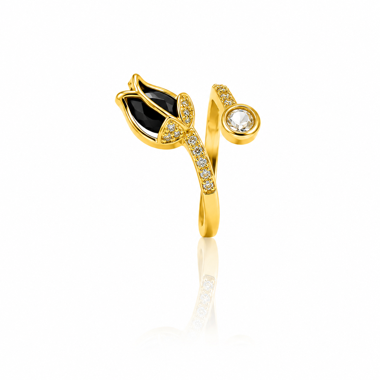 Blossom Spark Adjustable Finger Ring