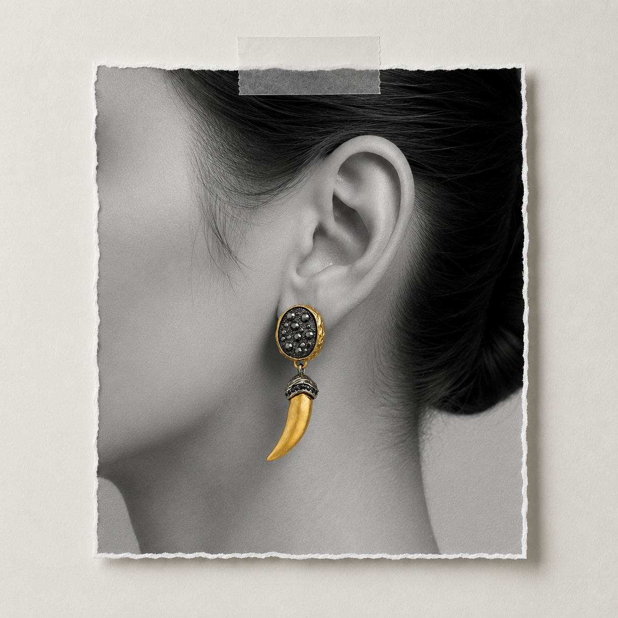 Midnight Fang Statement Earrings
