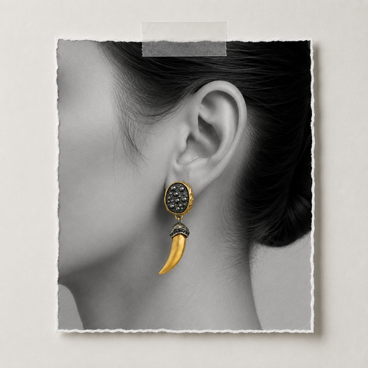 Midnight Fang Statement Earrings