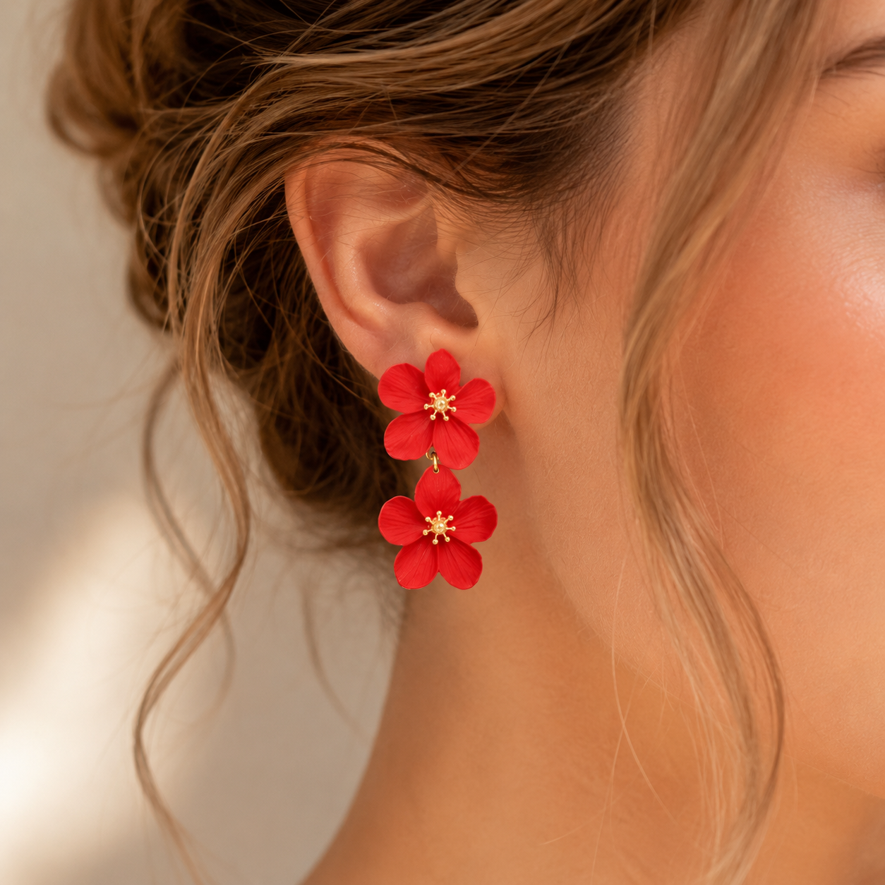 Floral Drop Earrings
