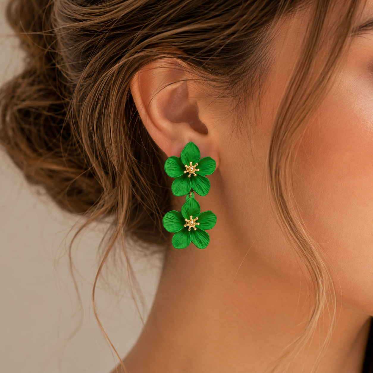 Floral Drop Earrings