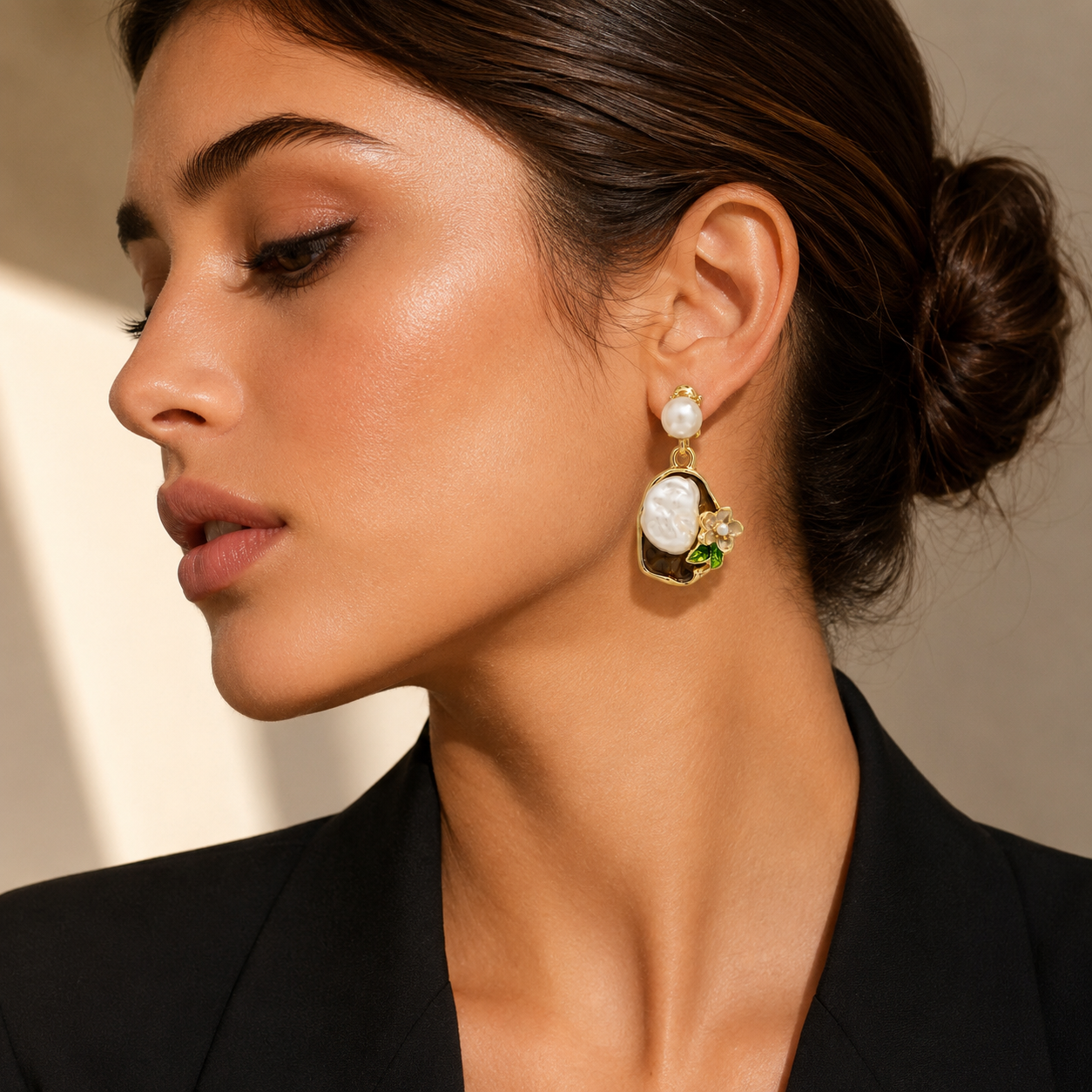 Pearls with a floral glow