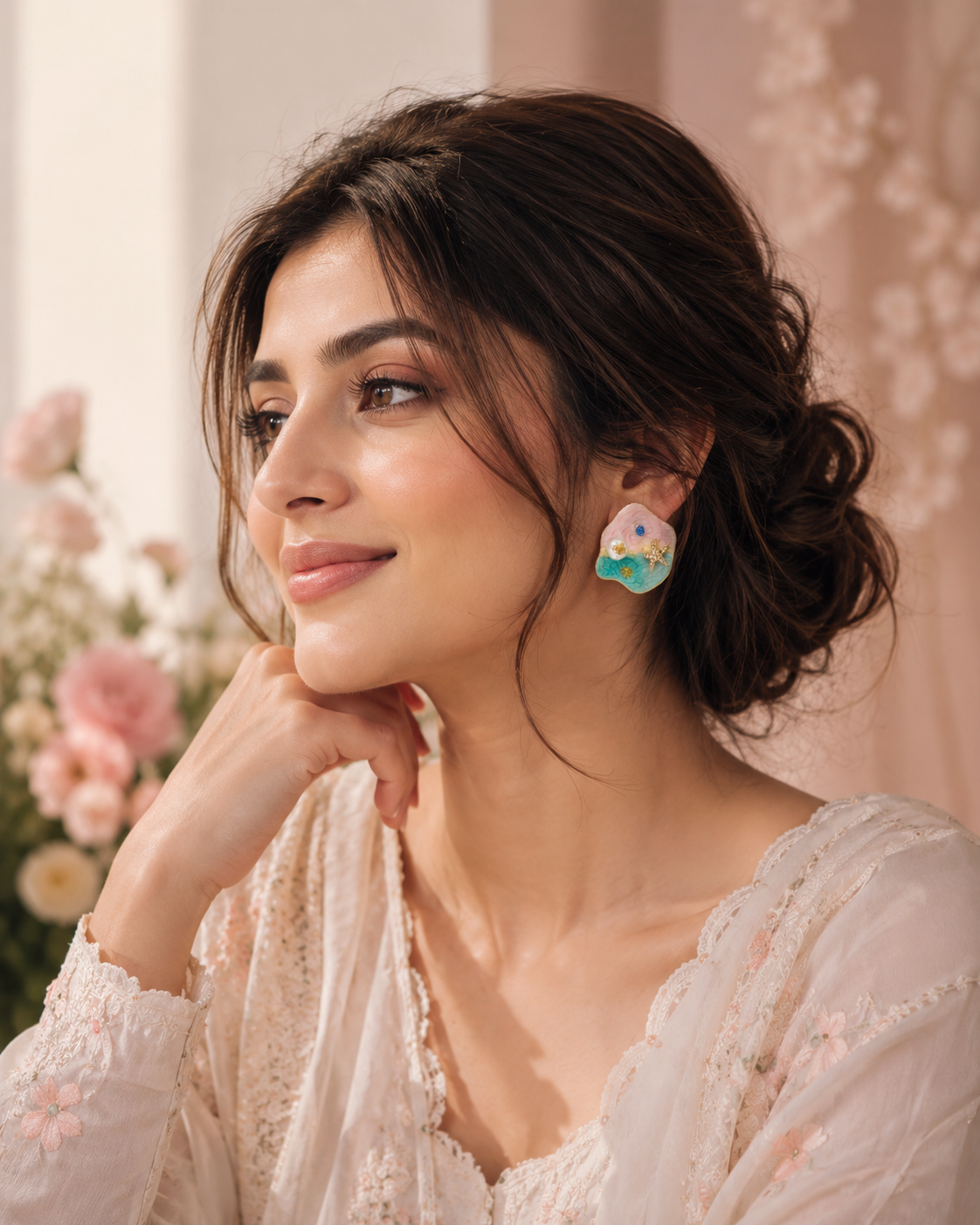 Ocean Charm Abstract Stud Earrings for Women |