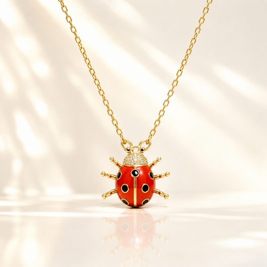 Lucky Ladybug Pendant Necklace