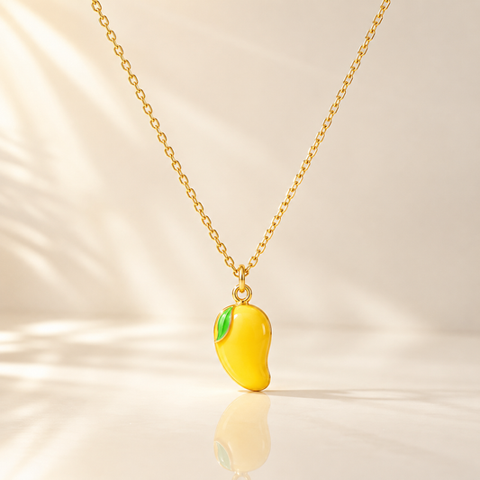 Mango Charm Pendant Necklace