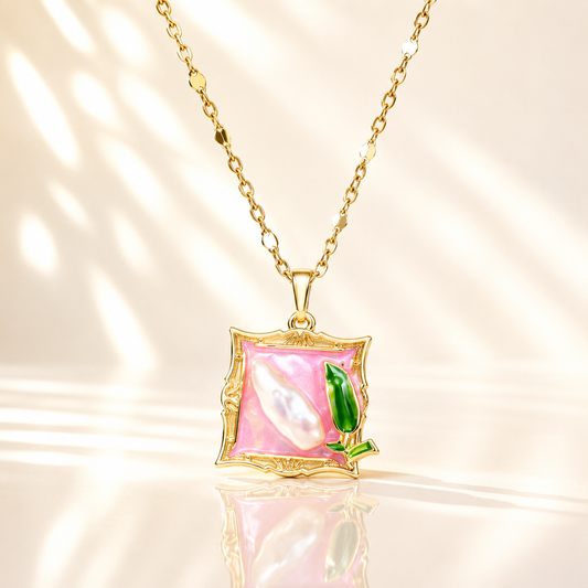 Pearl Bloom Pendant Necklace