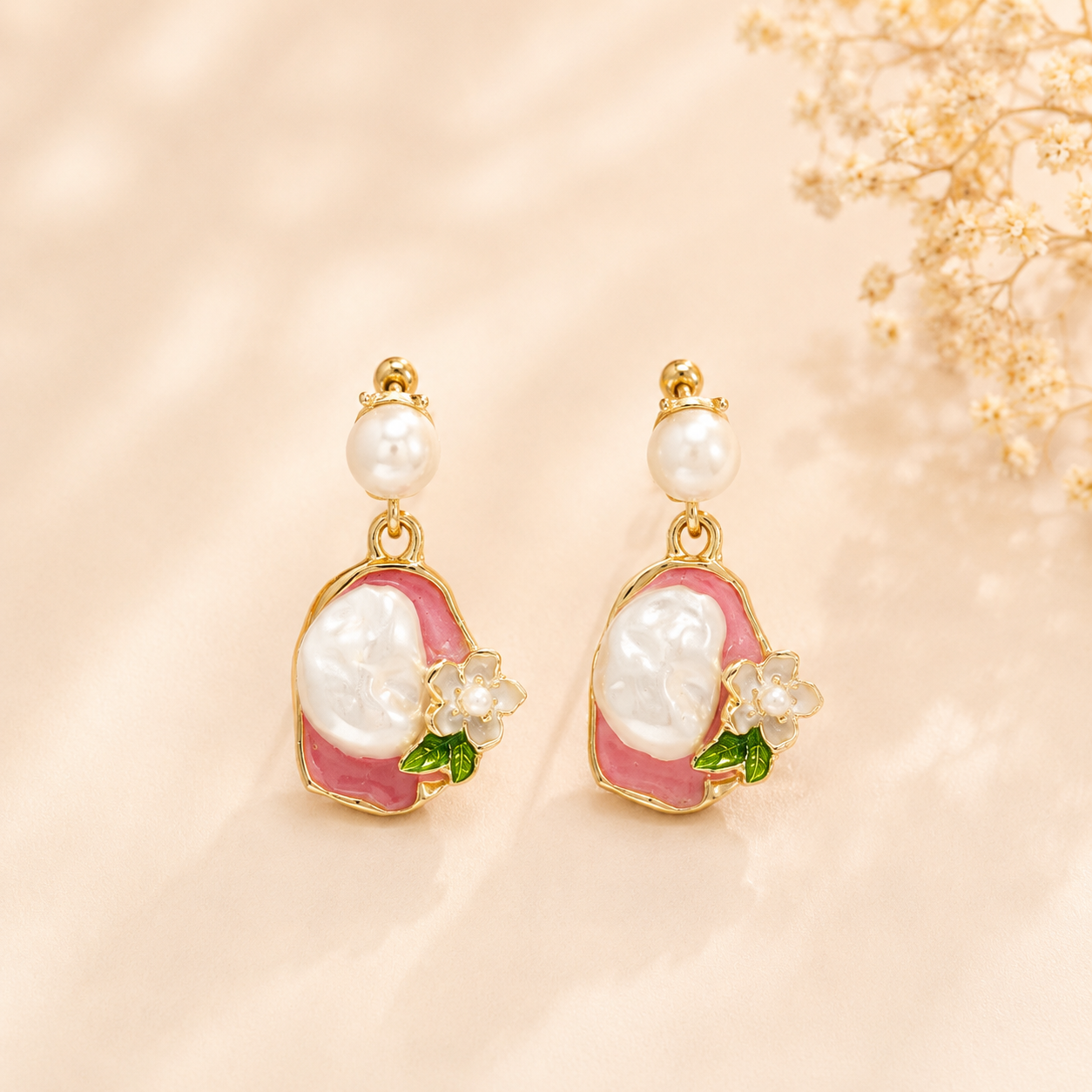 Pearls with a floral glow