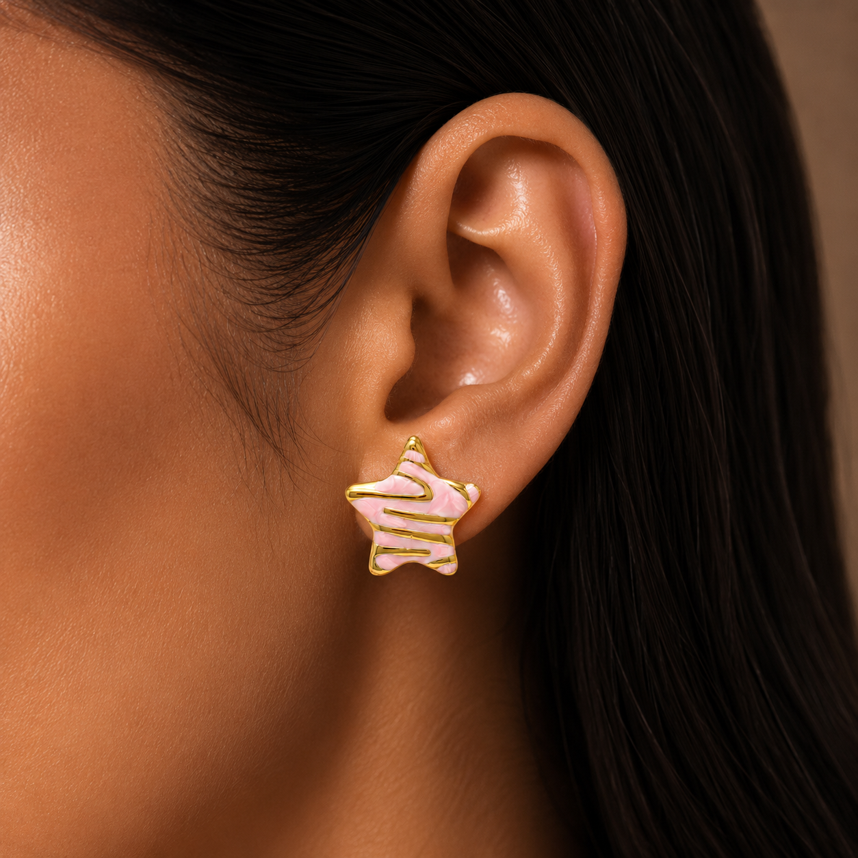 Pastel Star Stud Earrings