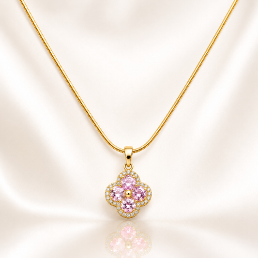 Pink Blossom Crystal Pendant