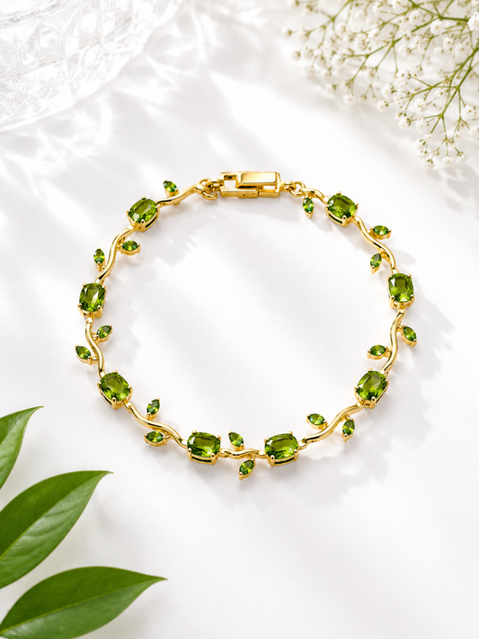 Tulif Emerald Leaf Bracelet