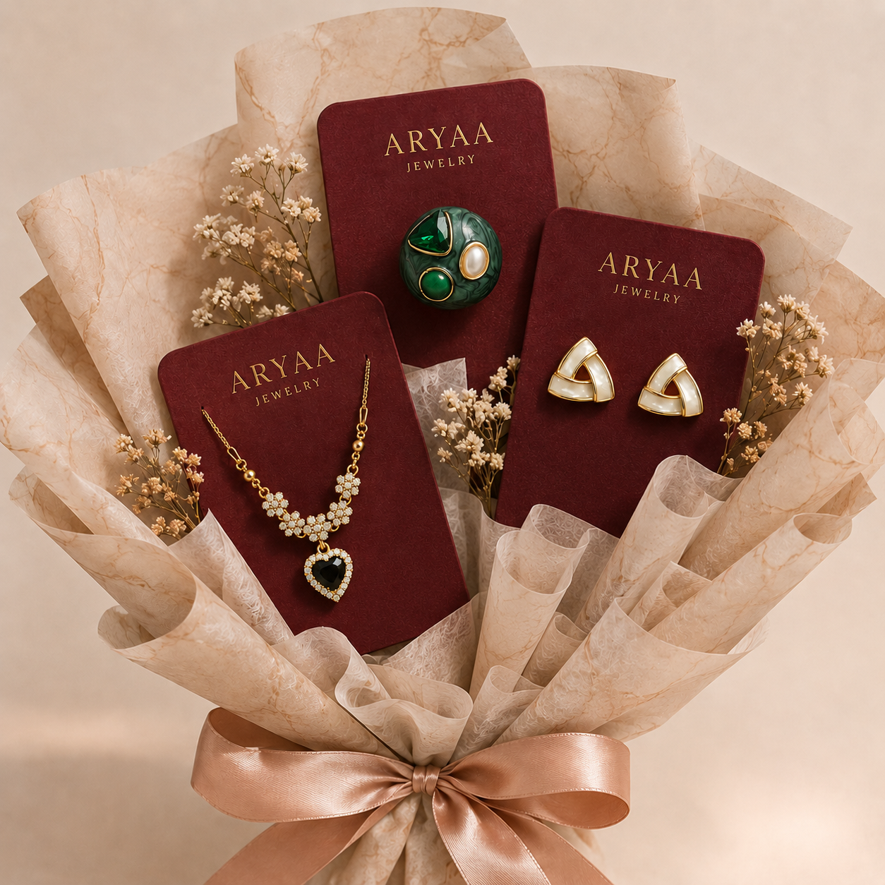 Royal Elegance Jewelry Combo Bouquet Set