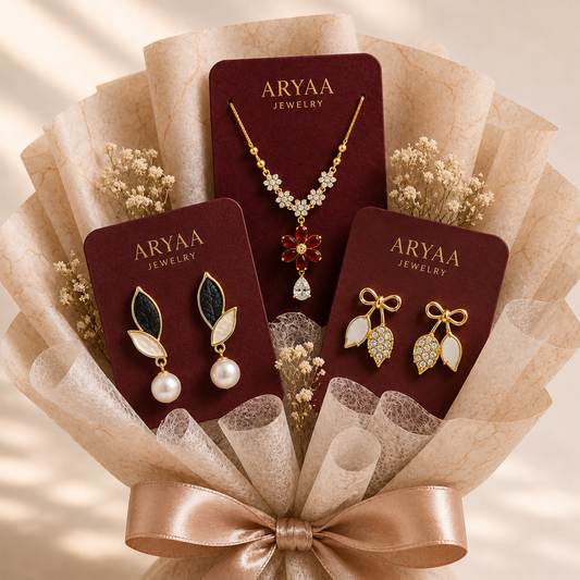 Elegant Jewelry Combo Bouquet Set