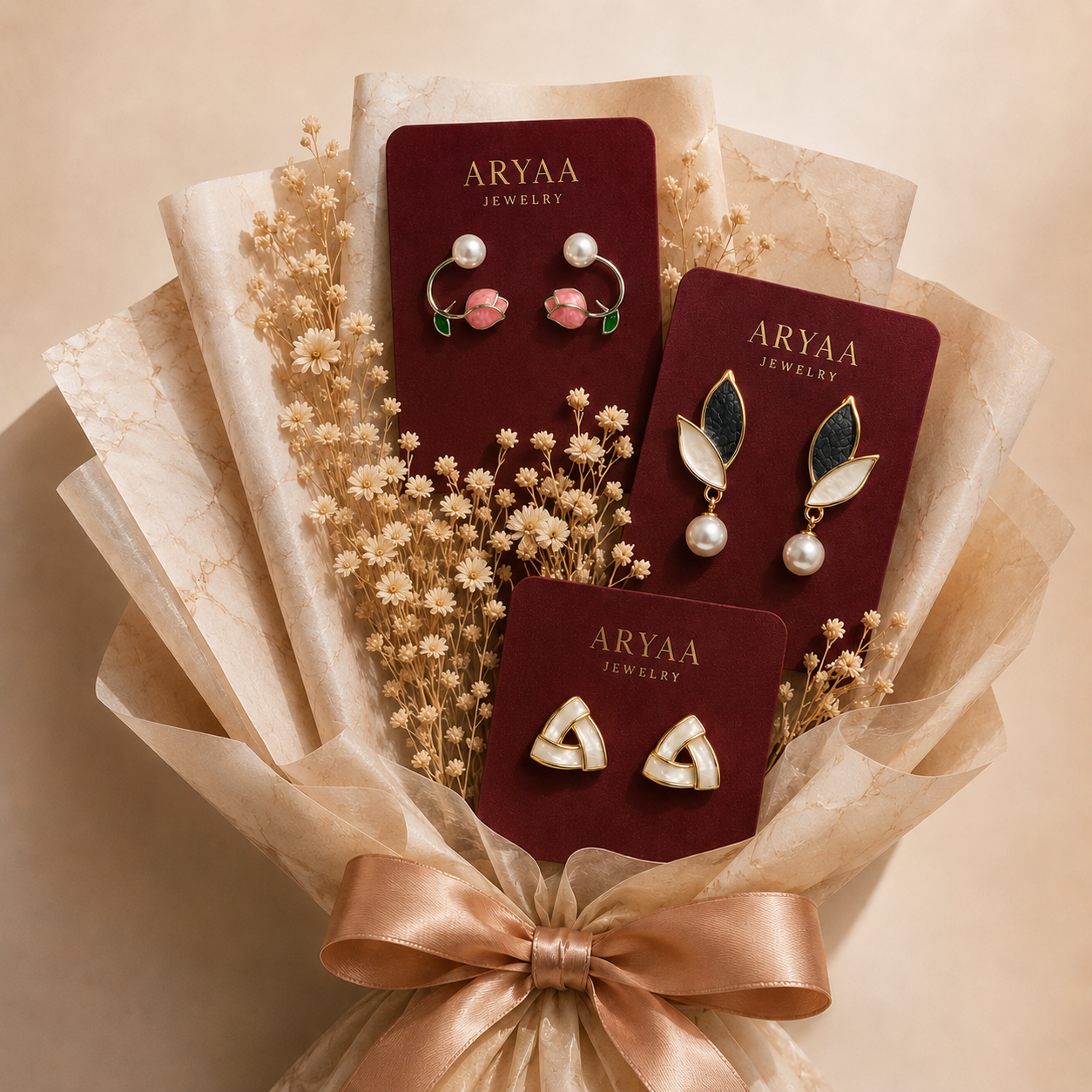 Classic Earrings Combo Bouquet Set