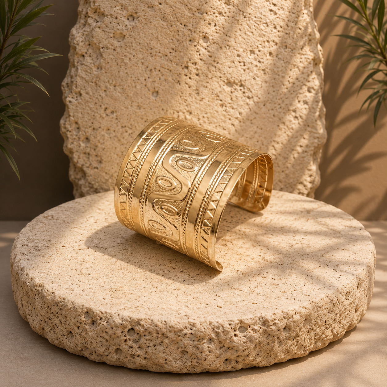 Royal Gold Statement Cuff