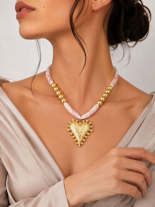 Romantic Lace Heart Necklace