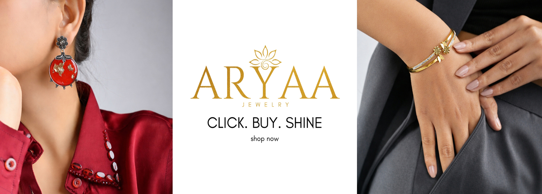 Black and Beige Traditional Saree Business Email Header - 1