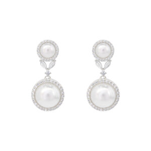 Pearl & Crystal Drop Earrings