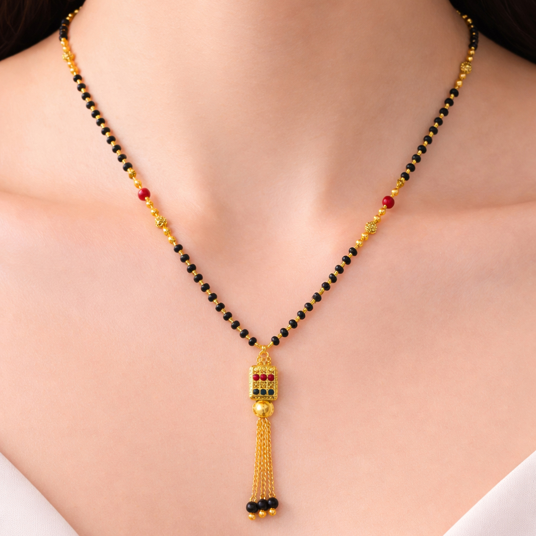 Royal Tassel Mangalsutra - Image 2