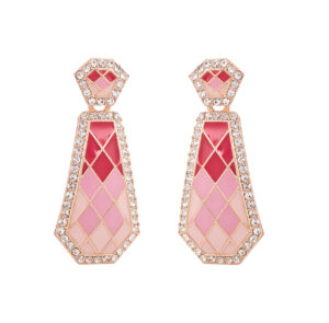 Blush Royale Geometric Luxe Earrings